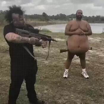 hiding a gun