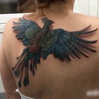 Cool flying tattoo