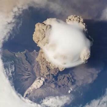 Volcano from space