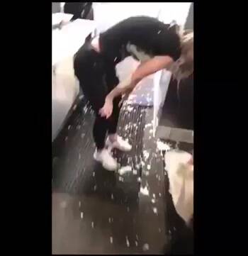 She made a little mess of it