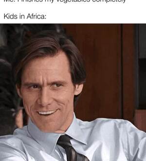 Finishes my vegetables