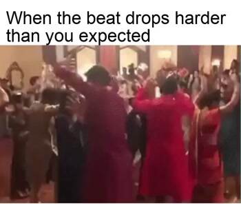 The beat drops a little too hard
