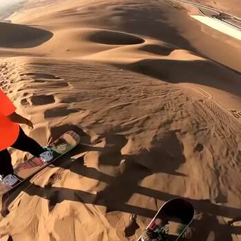 Sand Dune Snowboarding