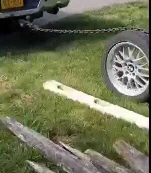 Got the stump out