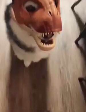 Dino Dog engages