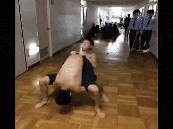 Rolling down the hall