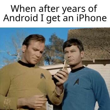 After years on an android