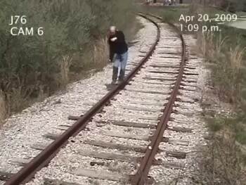 Watch out for the train