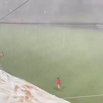 Groundskeeper gets blown away