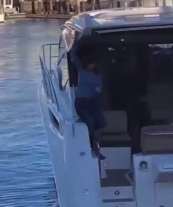 Falling out of the boat