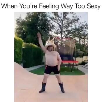 Dude is feeling extra sexy