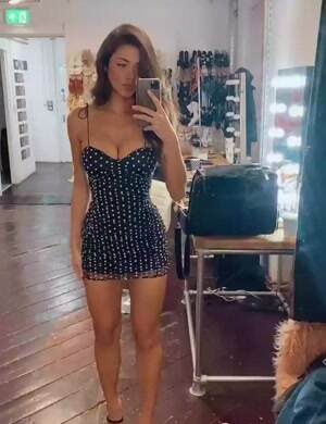 Her little black dress