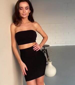 A tiny little black dress