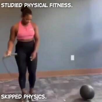 She sucks at physics