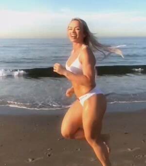 Running on the beach