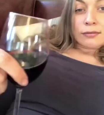 Drinking some wine