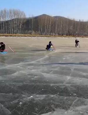 fun way to enjoy the frozen lake