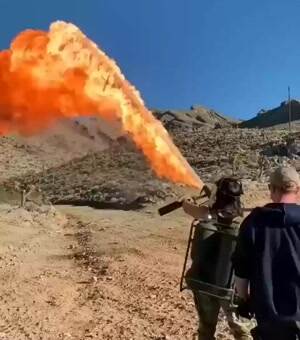 an awesome flame thrower