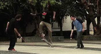 skateboarding jumprope