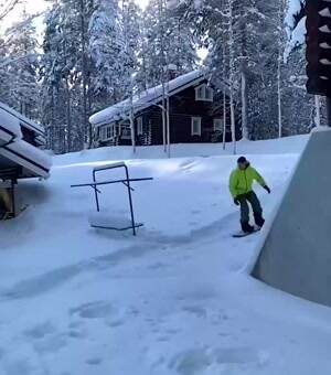 some awesome snowboarding skills