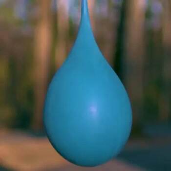 slow motion water balloon hit