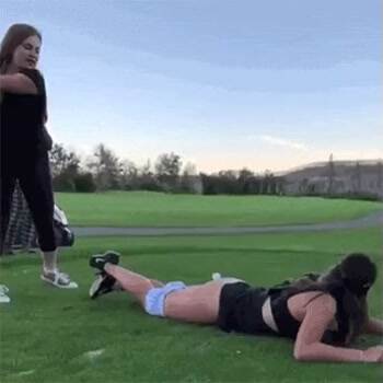 working on the golf swing