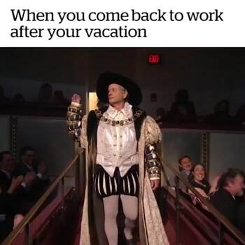 after a long vacation