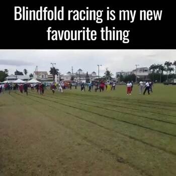 blindfolded racing