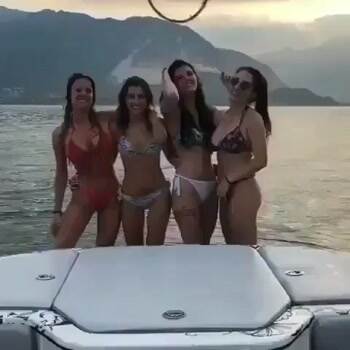 a group shot on the boat