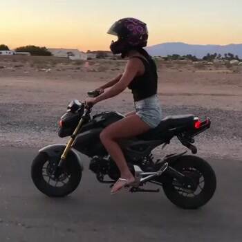 popping some wheelies