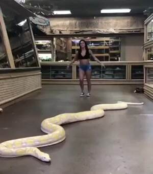 flipping around with my pet snake