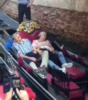 grandma and grandpa relaxing