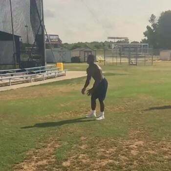 tarik cohen catching 2 footballs at once