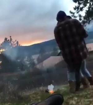 running from the fireworks