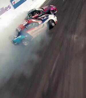 awesome drone footage of drifting race cars