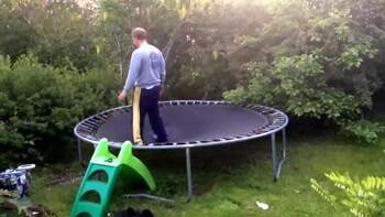 drunk trampoline tricks