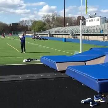 slow motion pole vaulting gone wrong