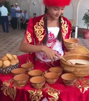 she is the table