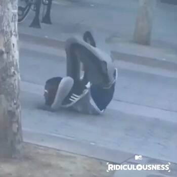 rolling down the street