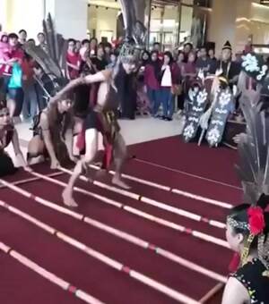 Sp,e weird tribal dancing