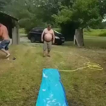 The most epic slip and slide