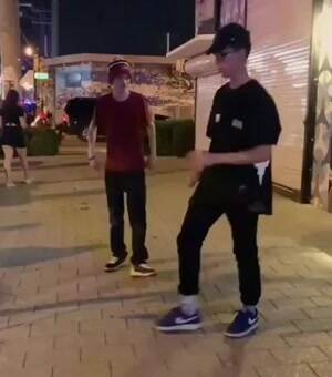 Some awesome dancing skills those ankles are strong