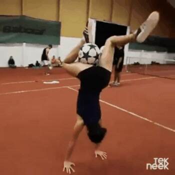 The Soccer acrobat