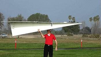 Huge paper airplane