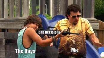 Party time with the boys