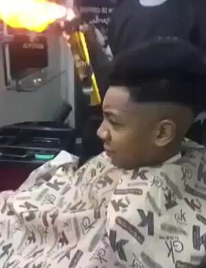 That is an interesting barber style