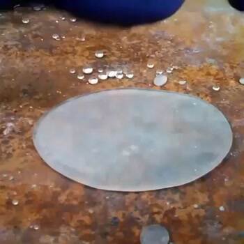 Water on a hydrophobic surface