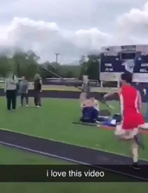 Going for the highest jump of the day