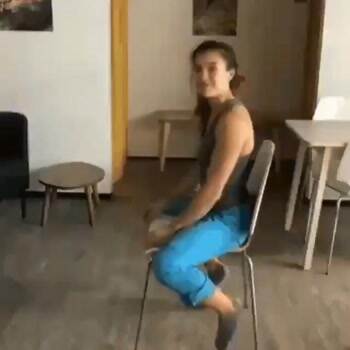 The floor is lava chair trick