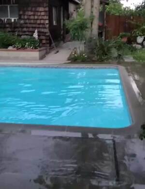 swimming pool during an earthquake